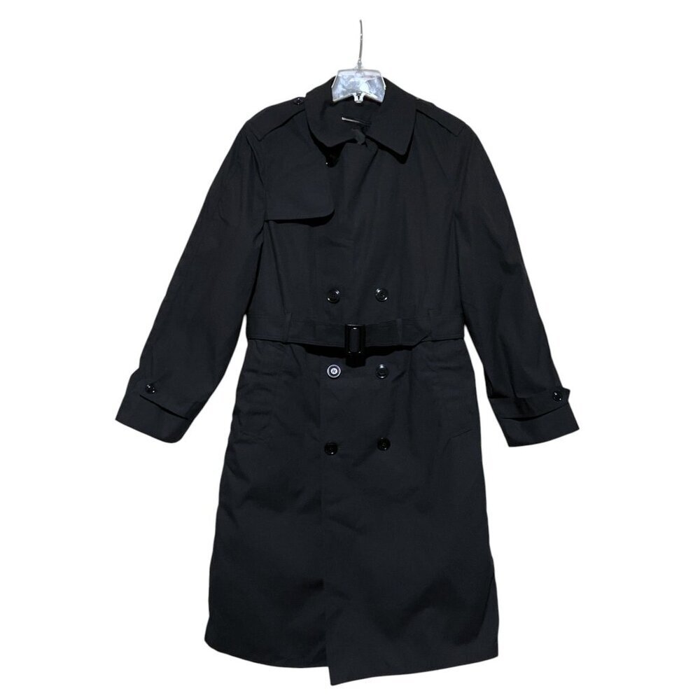 Y2K American Apparel Mens Trench Coat 38L All Weather Removable Padded Lining